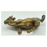 Vintage Miniature Brass Bull Figurine