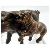 Vintage Miniature Austria Bronze Pig Figurine
