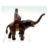 Austrian Vienna Bronze Miniature Figurine Elephant with Rider