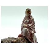 Austrian Vienna Bronze Miniature Figurine Elephant with Rider