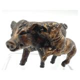Vintage Miniature Austria Bronze Pig Figurine