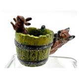 Antique Cold Painted Austria Miniature Bronze Figurine