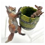 Antique Cold Painted Austria Miniature Bronze Figurine