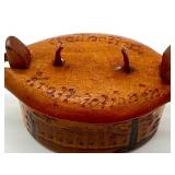 Antique Miniature Swedish Tine Box