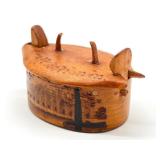 Antique Miniature Swedish Tine Box