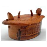 Antique Miniature Swedish Tine Box