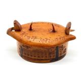 Antique Miniature Swedish Tine Box