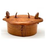 Antique Miniature Swedish Tine Box