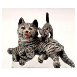 Antique Miniature Austrian Viennese Cat Figurine