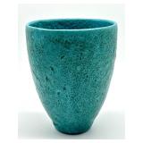 Vintage Aqua Blue Pottery Vase