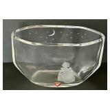 Orrefors Wish to the Moon Crystal Etched Vase