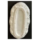 Very Early Unmarked Belleek Covered Dish