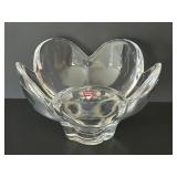 Orrefors Tulip Pedal Crystal Bowl