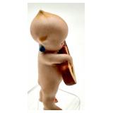 Antique Kewpie Bisque Doll Playing Guitar