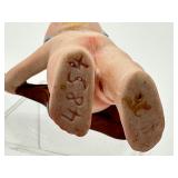 Antique Kewpie Bisque Doll Playing Guitar