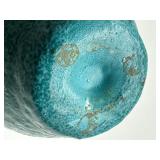 Vintage Aqua Blue Pottery Vase