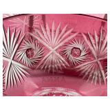 Antique Queen Anna Cranberry Foyer Bowl and Underplate