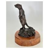 Artisan Bronze Ground Squirrel Sculpture by Lowell Davis