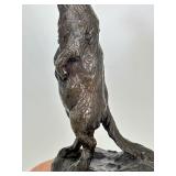 Artisan Bronze Ground Squirrel Sculpture by Lowell Davis