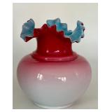 Antique Victorian Fancy Glass Vase