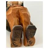 Vintage Wooden Hand Carved Figurine