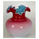 Antique Victorian Fancy Glass Vase