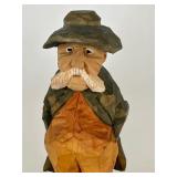 Vintage Wooden Hand Carved Figurine