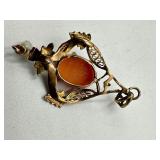 Antique 10k Cameo Pendant