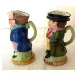 Two Vintage German Dickens Character Miniature Pitchers