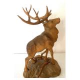 Stag Woodcarving from Norway by B. Wolle