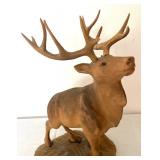 Stag Woodcarving from Norway by B. Wolle