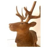 Stag Woodcarving from Norway by B. Wolle