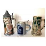 Three Vintage Steins