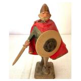 Carved Wooden Norwegian Warrior Figurine by Henning