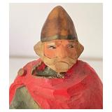 Carved Wooden Norwegian Warrior Figurine by Henning