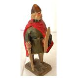 Carved Wooden Norwegian Warrior Figurine by Henning