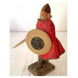 Carved Wooden Norwegian Warrior Figurine by Henning