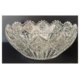 Vintage Cut Crystal and Glass Bowls and Covered Butter Dish