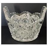 Vintage Cut Crystal and Glass Bowls and Covered Butter Dish