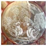 Moser Glass Green Plate 1973 Den Matek Limited Edition Czech Republic With Case