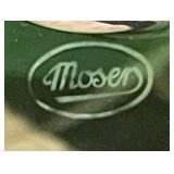 Moser Glass Green Plate 1971 Den Matek Limited Edition Czech Republic with Case