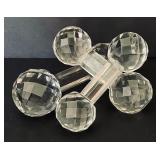 Three Crystal and Glass Knife Rests