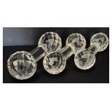 Three Crystal and Glass Knife Rests