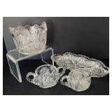 Vintage Crystal and Cut Glass Serving Pieces