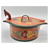 Two Hand Painted Swedish Tine Box