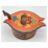 Two Hand Painted Swedish Tine Box