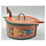 Two Hand Painted Swedish Tine Box