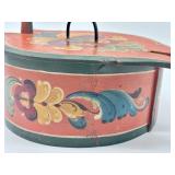 Two Hand Painted Swedish Tine Box