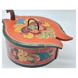 Two Hand Painted Swedish Tine Box