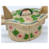 Vintage Wooden Hand Painted Swedish Tine Box